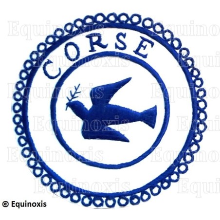 Badge / Macaron GLNF – Petite tenue provinciale – Grand Expert – Corse – Brodé main