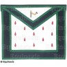Tablier maçonnique en simili-cuir – Rite de Cerneau – 9ème degré – Brodé machine