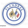 Badge / Macaron GLNF – Petite tenue provinciale – Passé Grand Porte-Etendard – Flandres – Brodé machine