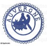Badge / Macaron GLNF – Petite tenue provinciale – Grand Intendant – Auvergne – Brodé main