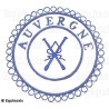 Badge / Macaron GLNF – Petite tenue provinciale – Grand Directeur des Cérémonies – Auvergne – Brodé main