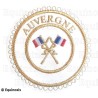 Badge / Macaron GLNF – Grande tenue provinciale – Passé Grand Porte-Etendard – Auvergne – Brodé machine