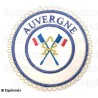 Badge / Macaron GLNF – Petite tenue provinciale – Passé Grand Porte-Etendard – Auvergne – Brodé machine