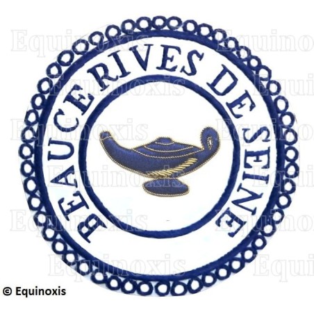 Badge / Macaron GLNF – Petite tenue provinciale – Grand Précepteur – Beauce - Rives de Seine – Brodé main