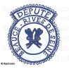 Badge / Macaron GLNF – Petite tenue provinciale – Député Grand Secrétaire – Beauce - Rives de Seine – Brodé main