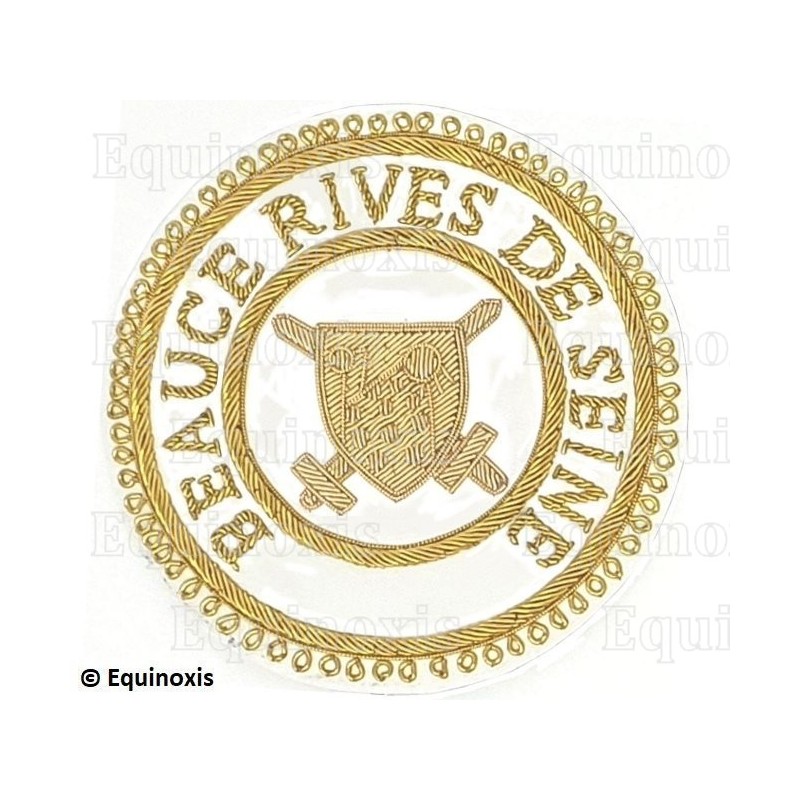 Badge / Macaron GLNF – Grande tenue provinciale – Grand Poursuivant – Beauce - Rives de Seine – Brodé main