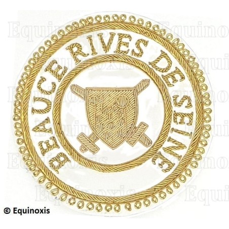 Badge / Macaron GLNF – Grande tenue provinciale – Grand Poursuivant – Beauce - Rives de Seine – Brodé main
