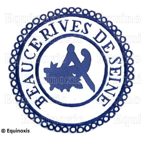 Badge / Macaron GLNF – Petite tenue provinciale – Grand Intendant – Beauce - Rives de Seine – Brodé main