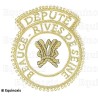 Badge / Macaron GLNF – Grande tenue provinciale – Député Grand Secrétaire – Beauce - Rives de Seine – Brodé main