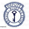 Badge / Macaron GLNF – Petite tenue provinciale – Député Grand Trésorier – Beauce - Rives de Seine – Brodé main