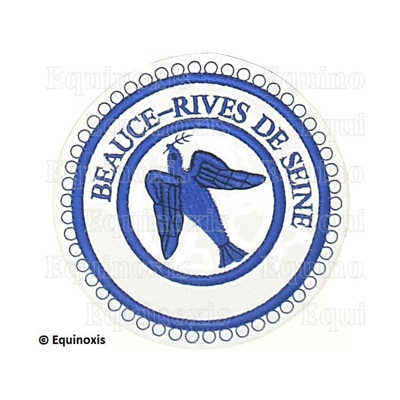 Badge / Macaron GLNF – Petite tenue provinciale – Grand Expert – Beauce - Rives de Seine – Brodé machine