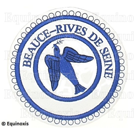 Badge / Macaron GLNF – Petite tenue provinciale – Grand Expert – Beauce - Rives de Seine – Brodé machine