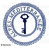 Badge / Macaron GLNF – Petite tenue provinciale – Grand Trésorier – Alpes-Méditerranée – Brodé main
