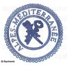 Badge / Macaron GLNF – Petite tenue provinciale – Grand Archiviste – Alpes-Méditerranée – Brodé main