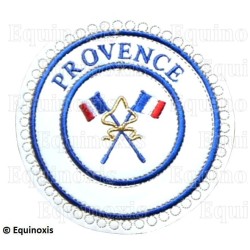 Badge / Macaron GLNF – Petite tenue provinciale – Passé Grand Porte-Etendard – Provence – Brodé machine