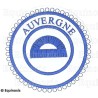 Badge / Macaron GLNF – Petite tenue provinciale – Grand Surintendant – Auvergne – Brodé machine