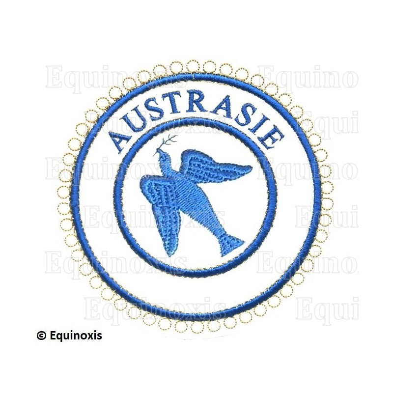 Badge / Macaron GLNF – Petite tenue provinciale – Grand Expert – Austrasie – Brodé machine