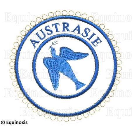 Badge / Macaron GLNF – Petite tenue provinciale – Grand Expert – Austrasie – Brodé machine