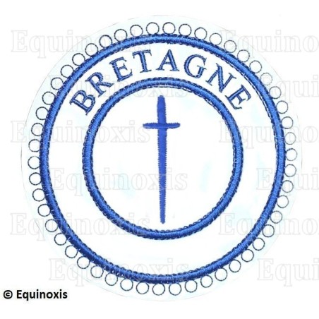 Badge / Macaron GLNF – Petite tenue provinciale – Grand Tuileur – Bretagne – Brodé machine