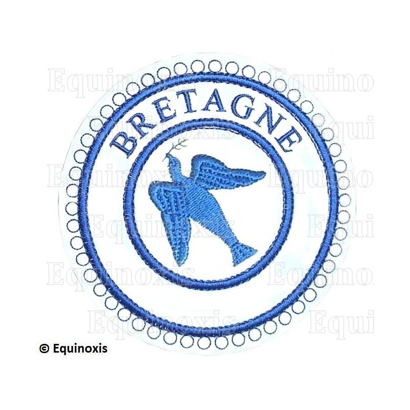 Badge / Macaron GLNF – Petite tenue provinciale – Grand Expert – Bretagne – Brodé machine