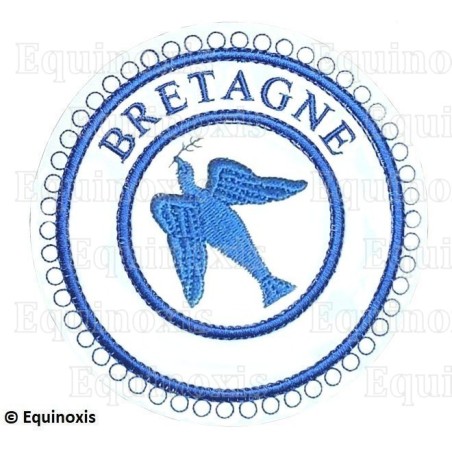 Badge / Macaron GLNF – Petite tenue provinciale – Grand Expert – Bretagne – Brodé machine