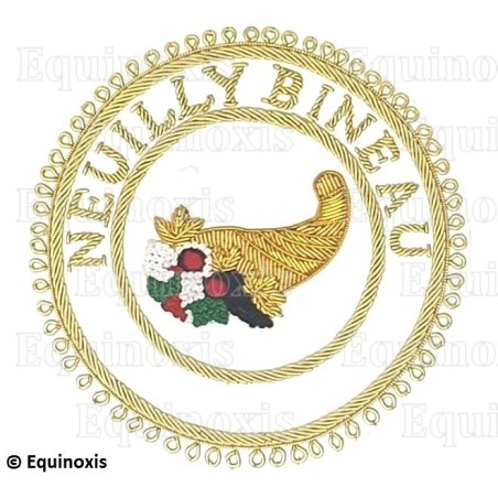 Badge / Macaron GLNF – Grande tenue provinciale – Grand Intendant – Neuilly Bineau – Brodé main
