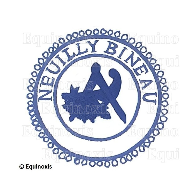 Badge / Macaron GLNF – Petite tenue provinciale – Grand Intendant – Neuilly Bineau – Brodé main