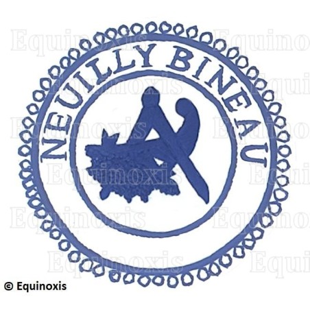 Badge / Macaron GLNF – Petite tenue provinciale – Grand Intendant – Neuilly Bineau – Brodé main