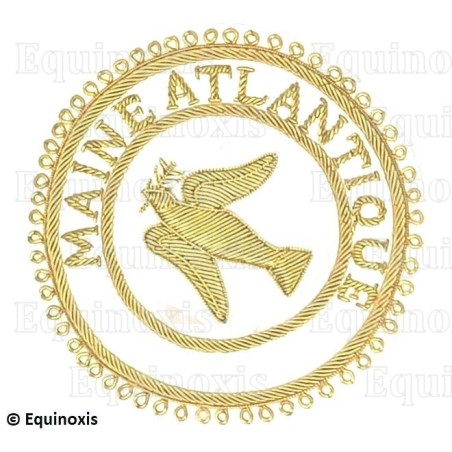 Badge / Macaron GLNF – Grande tenue provinciale – Grand Expert – Maine Atlantique – Brodé main
