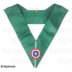 Sautoir maçonnique moiré – Ordre des Grades Maçonniques Alliés (GMA) – Officier de Conseil
