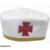 Toque maçonnique souple avec liseré doré – RER – CBCS – Taille 60