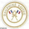 Badge / Macaron GLNF – Grande tenue provinciale – Passé Grand Porte-Etendard – Dauphiné Savoie – Brodé machine