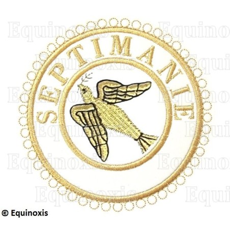 Badge / Macaron GLNF – Grande tenue provinciale – Grand Expert – Septimanie – Brodé machine
