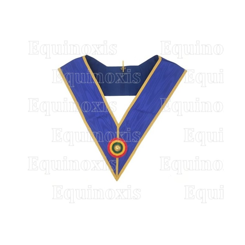 Sautoir maçonnique moiré – GLC – Grande tenue provinciale