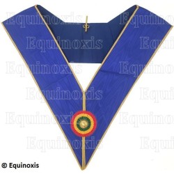 Sautoir maçonnique moiré – GLC – Petite tenue provinciale