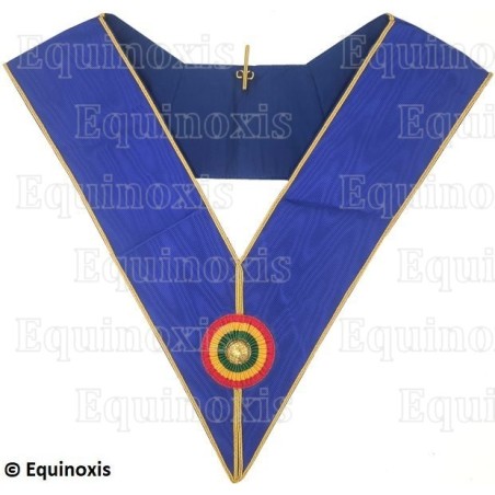Sautoir maçonnique moiré – GLC – Petite tenue provinciale