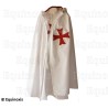 Cape templière avec capuche – Croix pattée rentrée