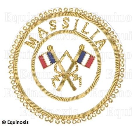 Badge / Macaron GLNF – Grande tenue provinciale – Passé Grand Porte-Etendard – Massilia – Brodé main