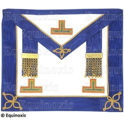 Tablier maçonnique en cuir – GLC – Petite tenue provinciale – Brodé machine