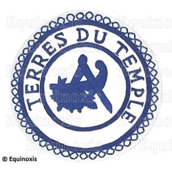 Badge / Macaron GLNF – Petite tenue provinciale – Grand Intendant – Terres du Temple – Brodé main