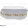 Chapeau maçonnique – Rite Opératif de Salomon – Blanc – Taille 61