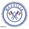 Badge / Macaron GLNF – Petite tenue provinciale – Passé Grand Porte-Etendard – Massilia – Brodé main