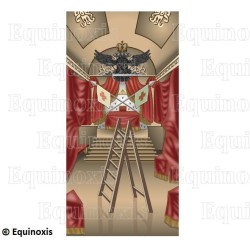 Tapis de Loge maçonnique – REAA – 30ème degré – 100 cm x 50 cm