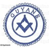 Badge / Macaron GLNF – Petite tenue provinciale – Assistant Grand Maître – Guyane – Brodé main