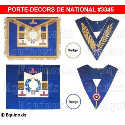 Ensemble GLNF complet avec porte-décors national – Petite tenue + Grande tenue nationales – Brodées machine