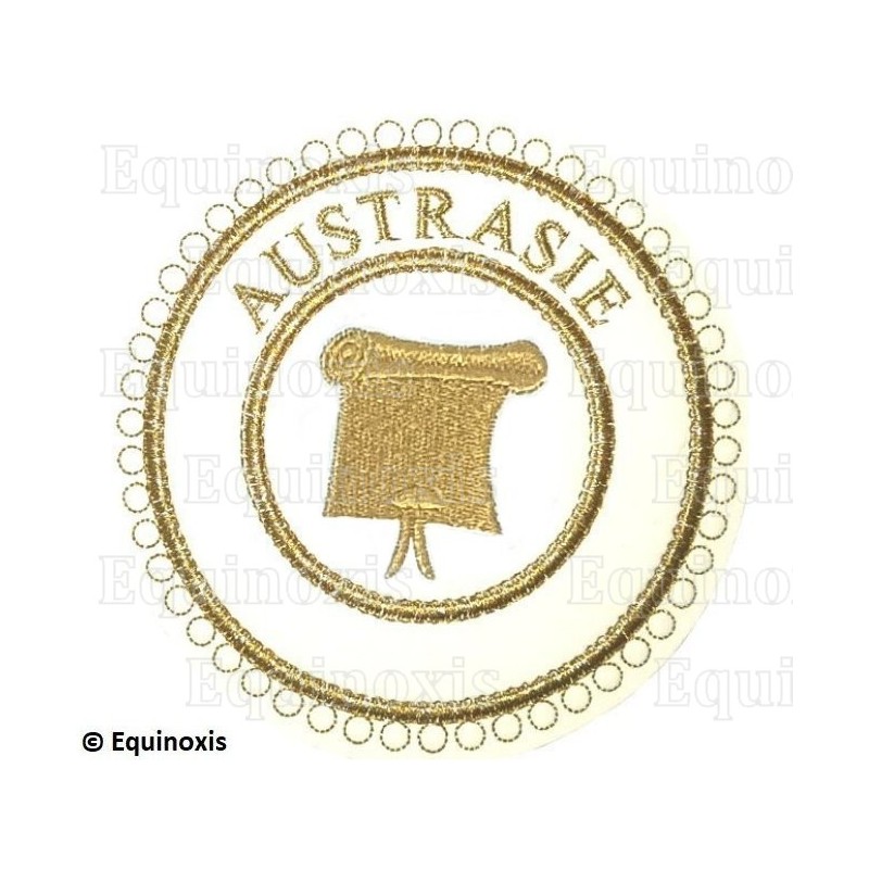 Badge / Macaron GLNF – Grande tenue provinciale – Grand Orateur – Austrasie – Brodé machine