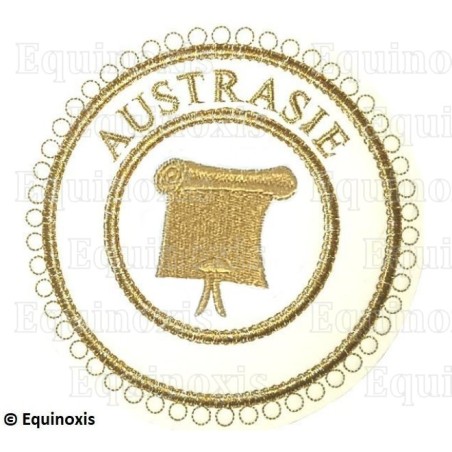 Badge / Macaron GLNF – Grande tenue provinciale – Grand Orateur – Austrasie – Brodé machine