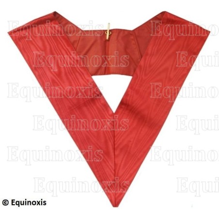 Sautoir maçonnique moiré – Rouge