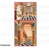 Tapis de Loge maçonnique – Rite Emulation – 3ème degré – 160 cm x 80 cm