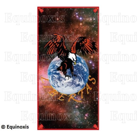 Tapis de Loge maçonnique – Rite Français – 4ème Ordre – Libertas – 100 cm x580 cm